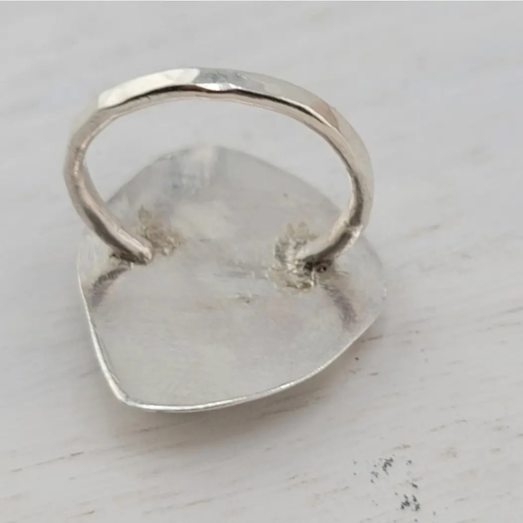 MOONSTONE RING HANDMADE IN STERLING SILVER METAL SIZE 6.5 - Picture 5 of 6
